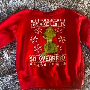 Grinch Christmas pull over